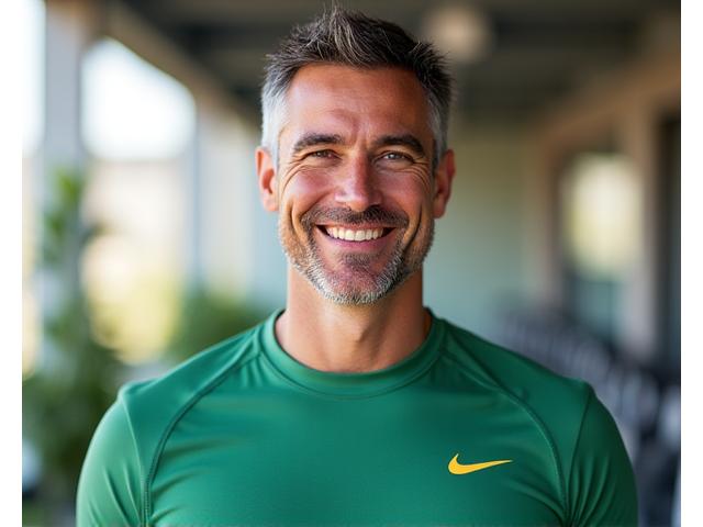 Professional photo of Marcus Latham, a fit and encouraging personal trainer.
