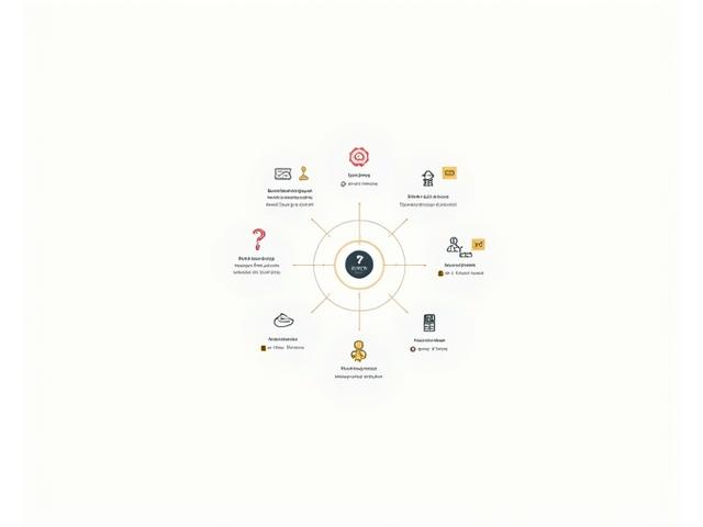 Illustration of a well-defined digital ecosystem with various service icons clearly marked, some with small 'limitations' or 'info' indicators.
